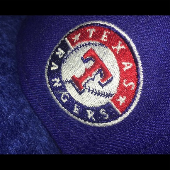 MLB, TEXAS RANGERS, SNAPBACK HAT, BLUE AND RED - Picture 4 of 4